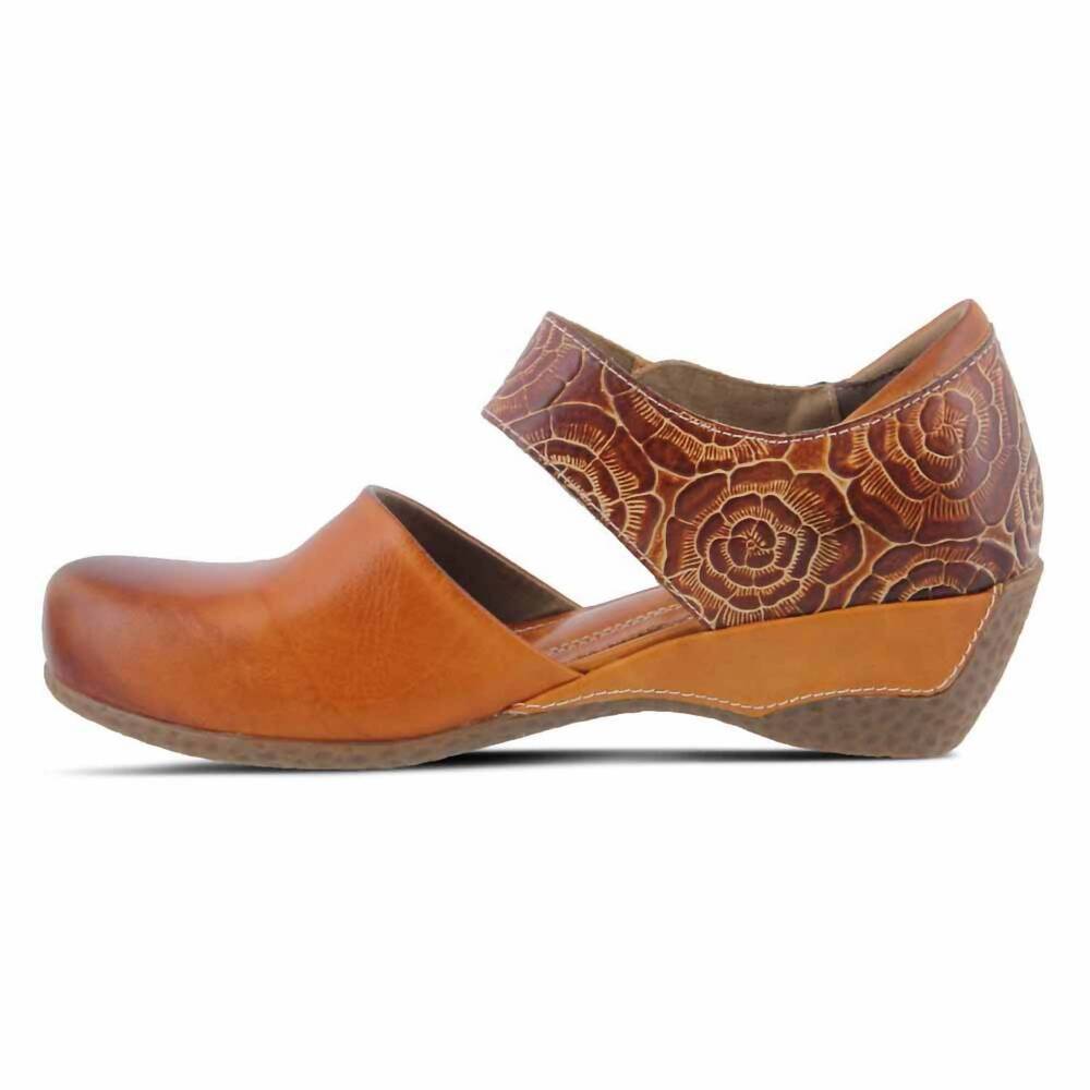 NEW L'ARTISTE women's gloss-pansy shoes in camel - Picture 2 of 4